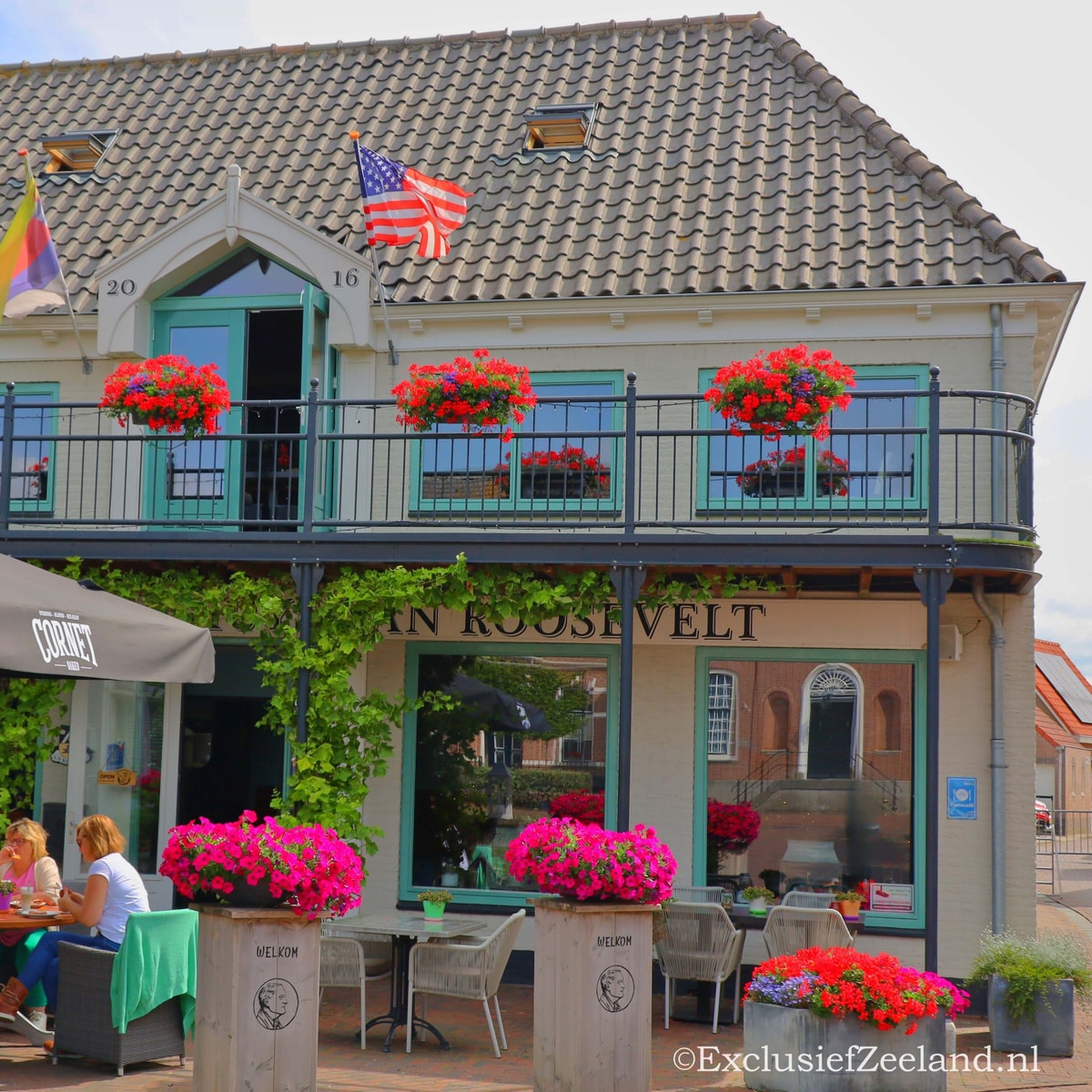Het historische pand van Huys van Roosevelt in Oud-Vossemeer